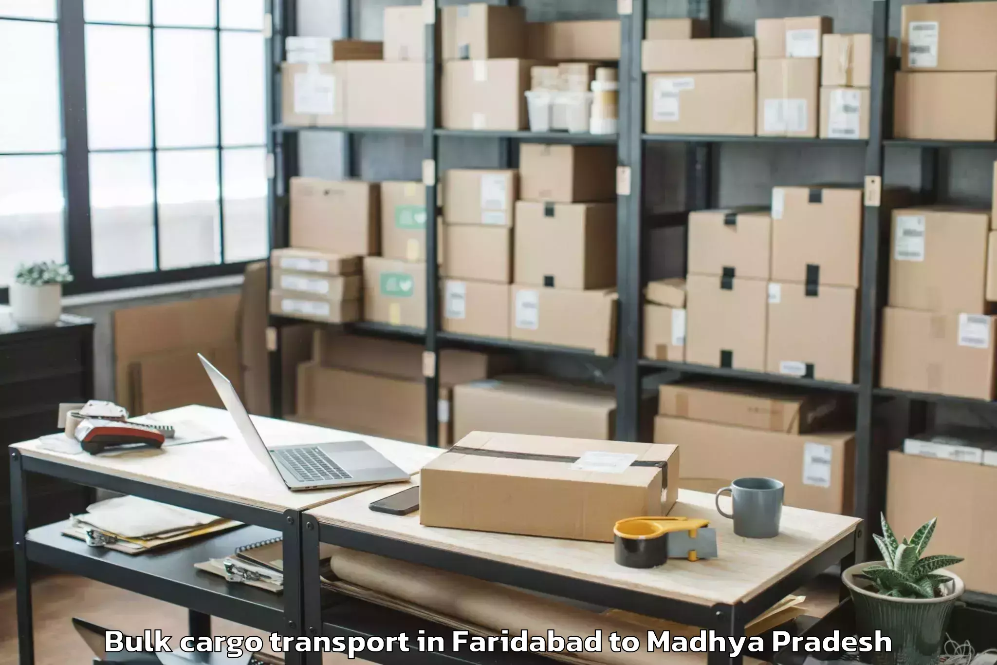 Book Faridabad to Satna Bulk Cargo Transport Online